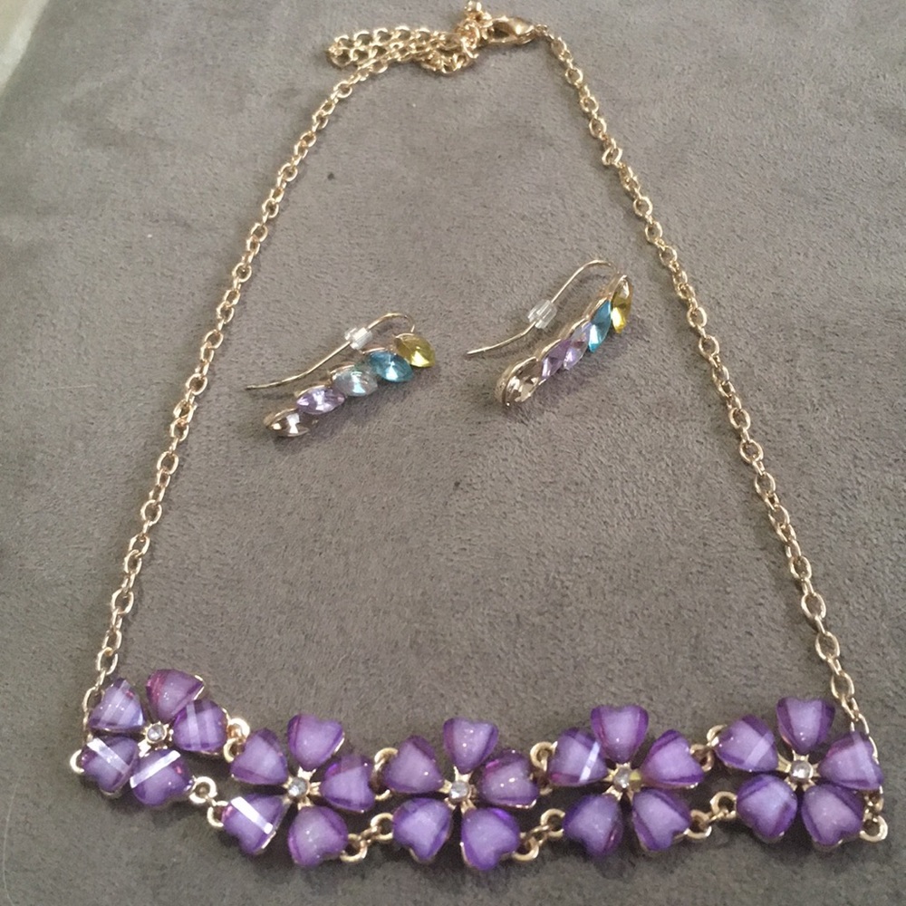 Spring Necklace & Earring set